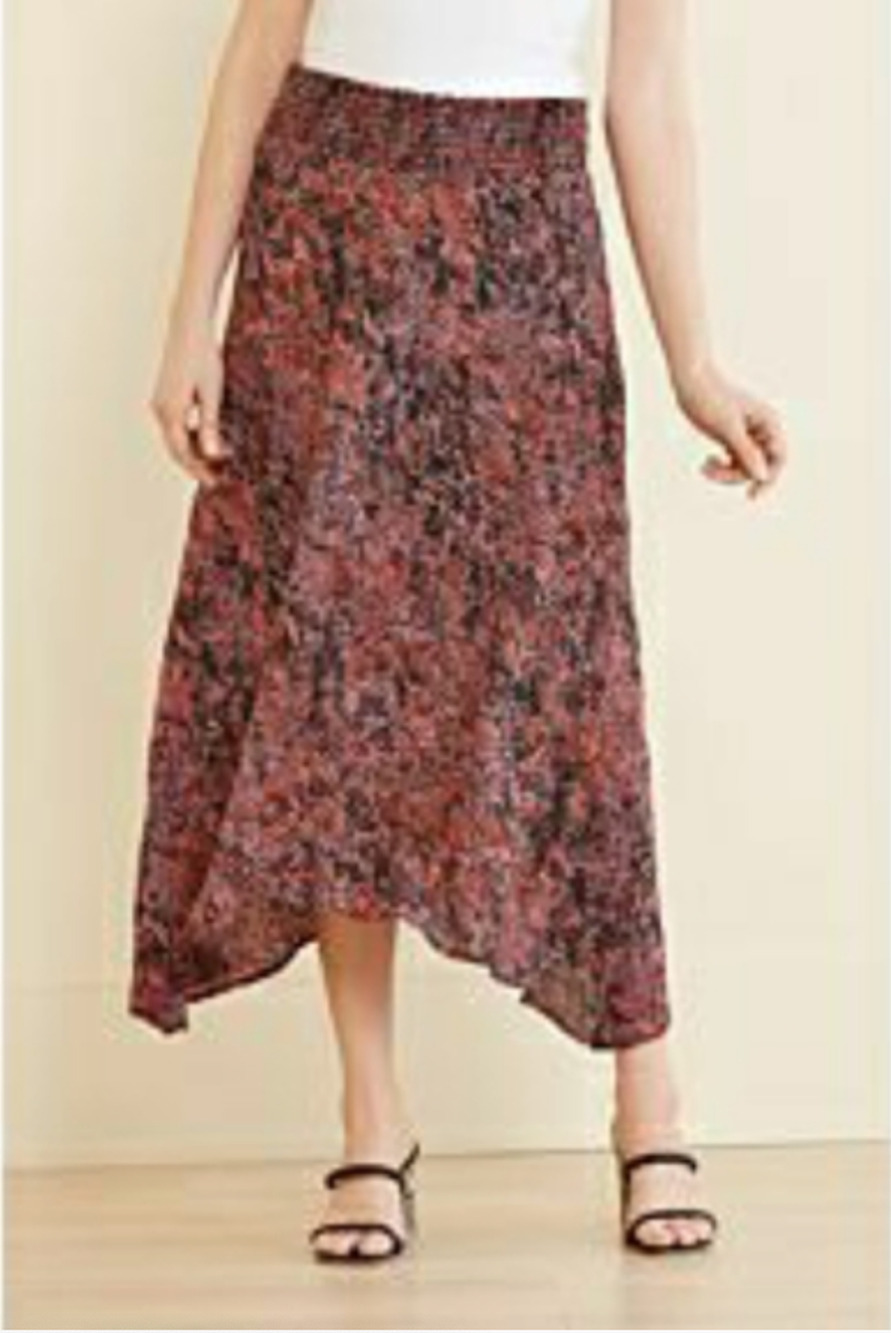 Evereve NWT Peyton Jensen Shaine Smocked Skirt // L